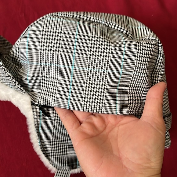 NWT San Diego Hat Company OS Gray/Black/Blue Plaid Trapper Hat - Picture 11 of 16